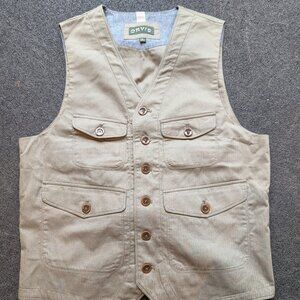 Mens Orvis Cotton Waistcoat / Vest - Olive - Medium - NWOT
